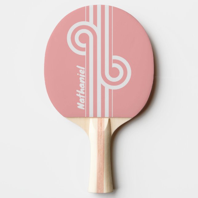 Retro Kiss Dual Stripe Loop med namn Pingisracket (Baksidan)