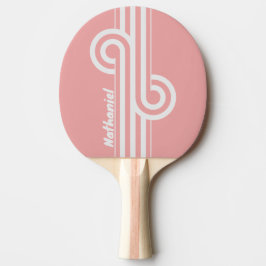 Retro Kiss Dual Stripe Loop med namn Pingisracket