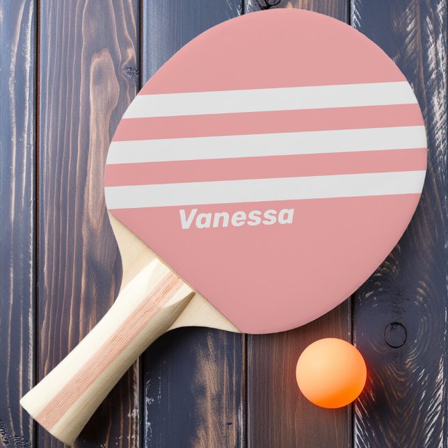 Retro Kiss Tre Ränder med Namn Pingisracket (Skapare uppladdad)