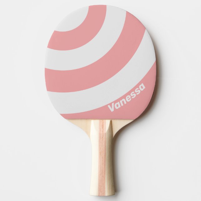 Retro Kiss Trecirkelrand med namn Pingisracket (Framsidan)