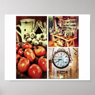 Retro Kitchen Bild Poster