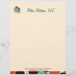 Retro Kitchen Letterhead Brevhuvud