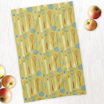 Retro Kitchen Utensils Kökshandduk<br><div class="desc">Kökutrustning och redskap för roligt. Originalkonst av Nic Squirrell.</div>