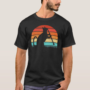 Retro klarinettkattspelare klarinettist musik t shirt