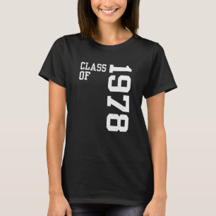 Retro Klass 1978 Gymnasieskola Återförening Vin T Shirt