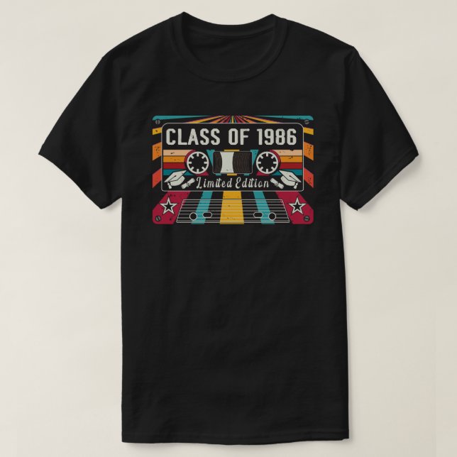 Retro-klass 1986 T-Shirt (Design framsida)