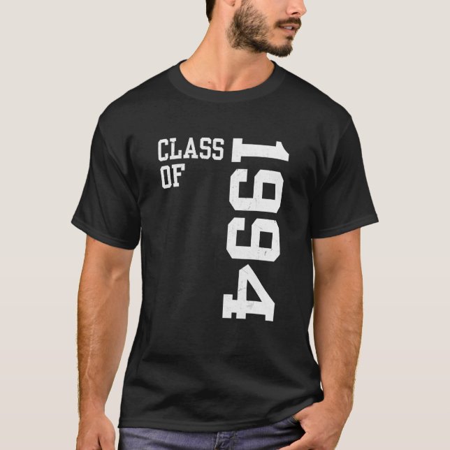 Retro-klass 1994 Högre skolavgång T Shirt (Framsida)