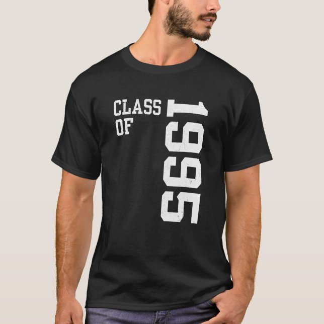 Retro-klass 1995 Högre skolavgång T Shirt (Framsida)