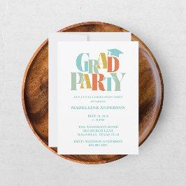 Retro Klass av Grattis Examen Foto Inbjudningar