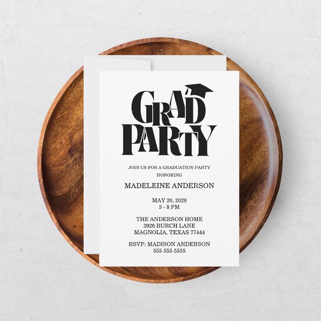 Retro klass av grattis examensfoto inbjudningar (Skapare uppladdad)