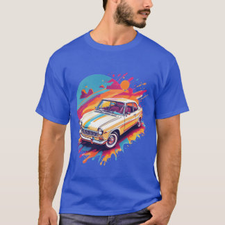 Retro klassisk bil retro present t shirt