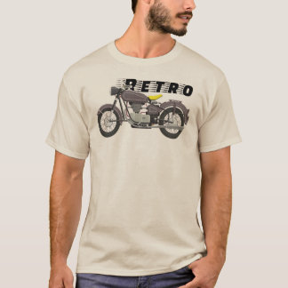 Retro Klassisk Motorcykel Vintage Förare T Shirt