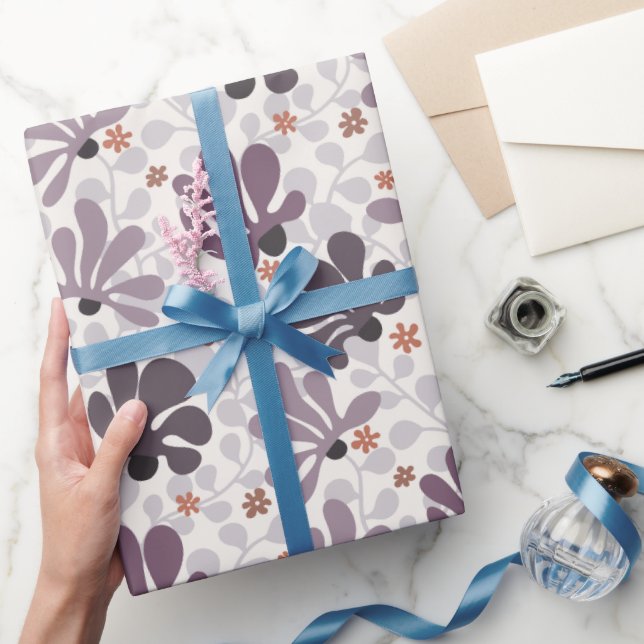 Retro Klassiska Vinrankor & Blommor Presentpapper (Gifting)