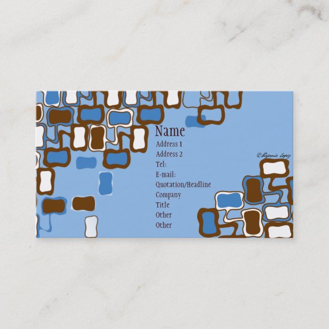 Retro klick visitkort (Framsida)