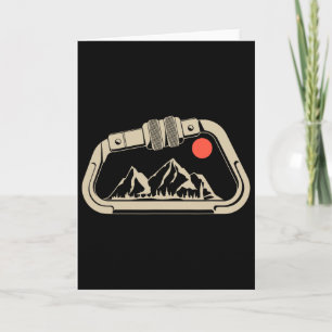Retro Klippklättring Bouldering Berg Karabinhake Kort