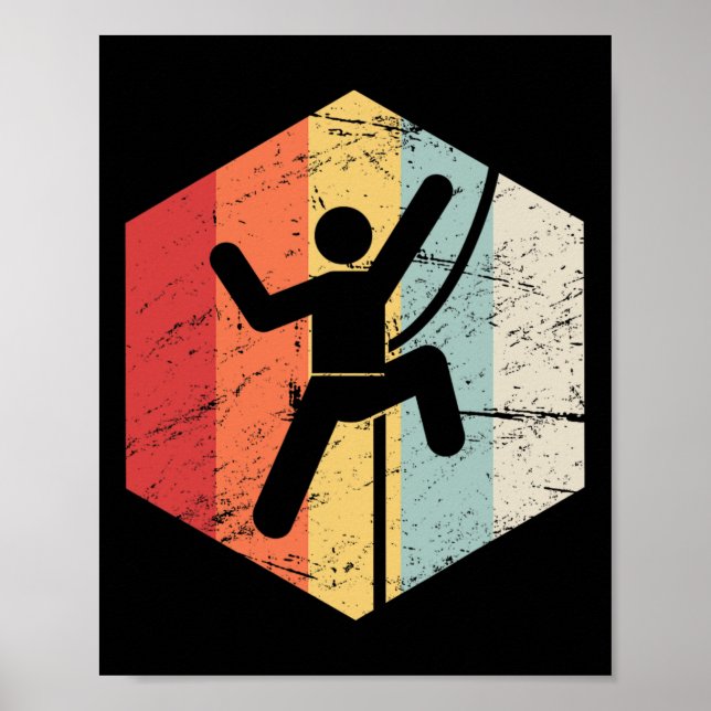 Retro Klippklättring  Poster (Framsidan)