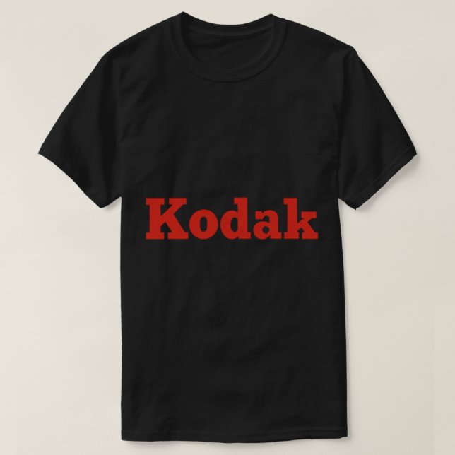 Retro Kodak Logotyp Text endast Klassisk T-Shirt (Design framsida)