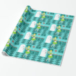 Retro kök som slår in papper presentpapper<br><div class="desc">Med detta Retro kök som slår in papper, kan du ha din paj och äta den, för. Denna kitschy minimalist konstteckning presenterar en perfekt 50-talhemmafru, i henne modernt kök för det mitt- århundradet. Den härliga bagaren ha på sig en flouncy, gröntklänningen och ett vitförkläde med rött specificera. Inte ett hår...</div>