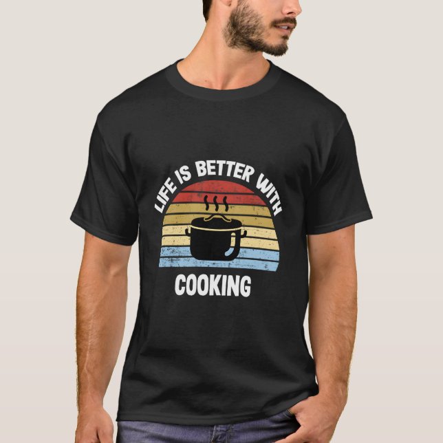 Retro-kokning T Shirt (Framsida)
