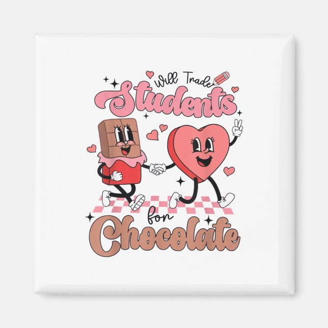 Retro kommer att handla med Studenter för choklad  Magnet (Framsidan)