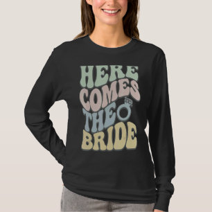 Retro kommer hit från Bride 60:s Möhippa Bröllop T Shirt
