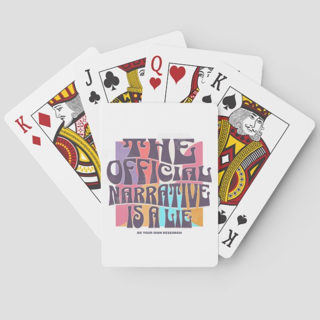 Retro Konspirationsteori Casinokort (Baksidan)