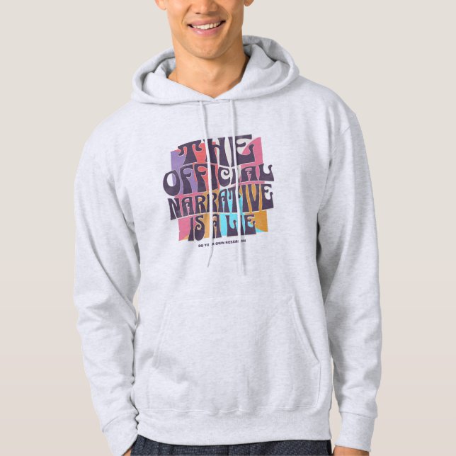 Retro Konspirationsteori Hoodie (Framsida)