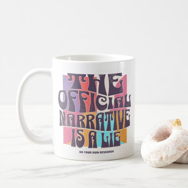 Retro Konspirationsteori Kaffemugg (Med munk)
