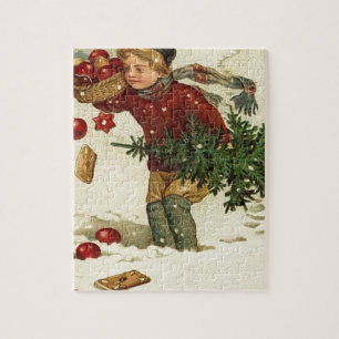 Retro konst för Victorianjulvintage Pussel