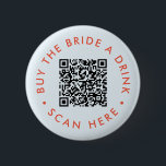 Retro Köp ett Drink Bachelorette Party QR Knapp<br><div class="desc">Ta en modern kontakt med bruds bachelorette firande med den här Retro-köparen Knappen för ett dryck-Bachelorette-partiet. Med den här kommandoknappen blandas vintagens estetik sömlöst med en contemporary-vrid, en snyggt-blå design visas och ett anpassade-QR-kod visas. Fånga kärnan av reflexer med ett modernt kant, skapar det som ett dynamiskt tillskott till dina...</div>