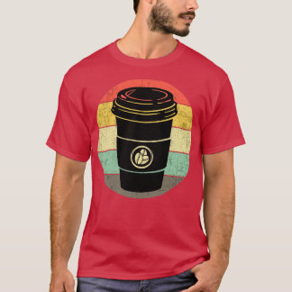 Retro Kopp i kaffe för alla kaffe Älskare 1 T Shirt