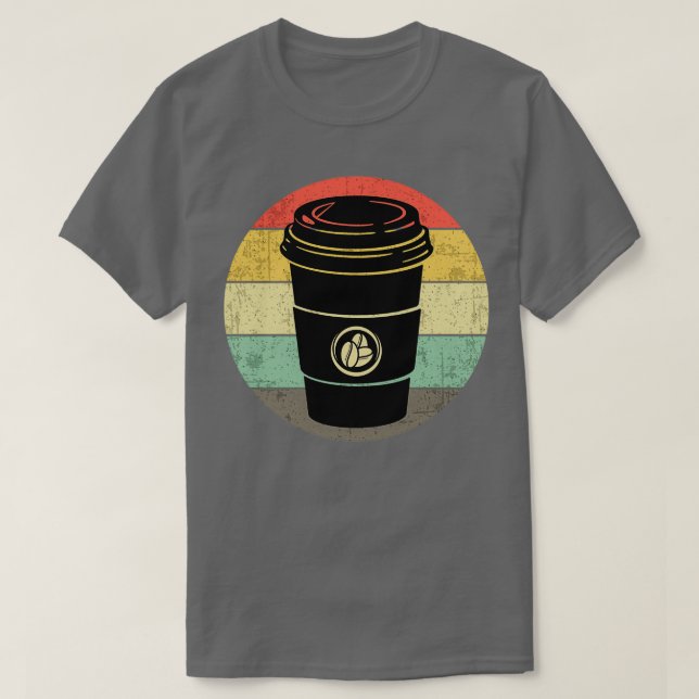 Retro Kopp i kaffe för alla kaffe Älskare 3 T Shirt (Design framsida)