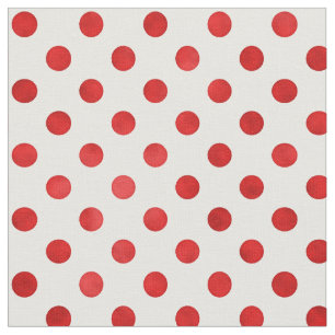 Retro kornröd vit polka dots mönster tyg