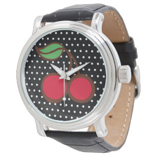 Retro Körsbärsurklocka  Armbandsur