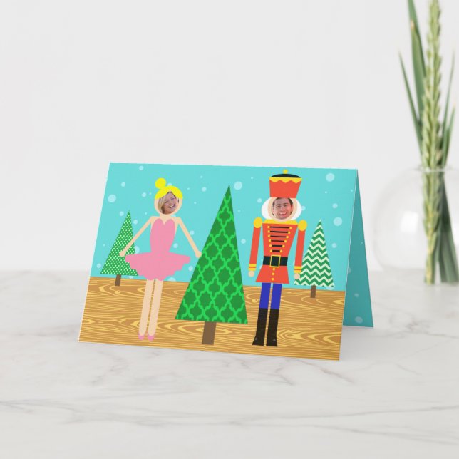 Retro kort för hälsning för foto för (Framsida)