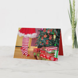 Retro kort för hälsning för jul för