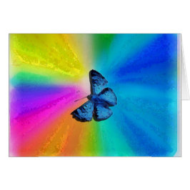 retro kort för regnbåge