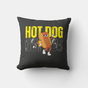 Retro korvkartong Grafisk mat Kudde