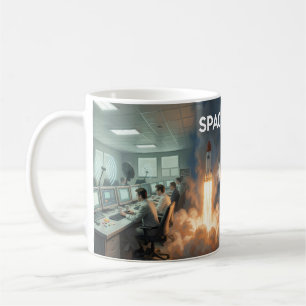 Retro Kosmisk Resa Bortom Stjärnorna Mugg