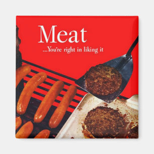 Retro Kött Magnet