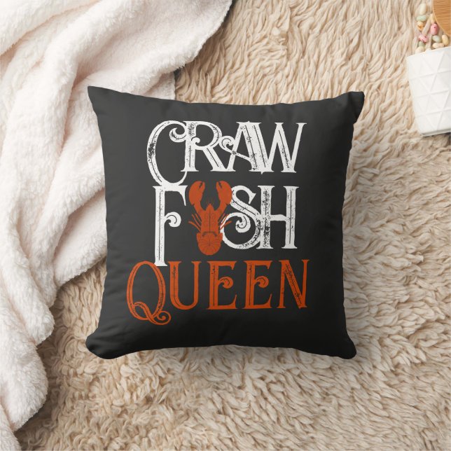 Retro Kräftor Queen Seafood Kudde (Filt)