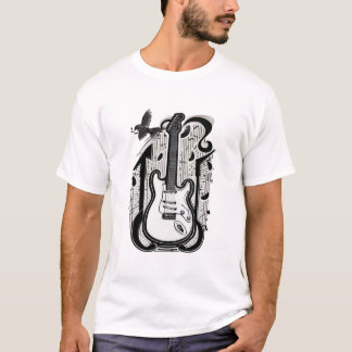 Retro kråka guitar för dem som har kärlek musik t shirt