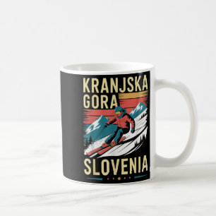 Retro Kranjska Gora Slovenska Ski Resort, Roligt A Kaffemugg