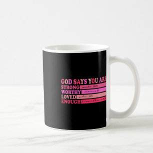 Retro kristen bibelvers Alla hjärtans dag Gud säge Kaffemugg