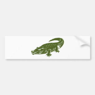retro krokodilalligator bildekal