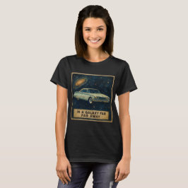 Retro kryssare i djupet rymden t shirt