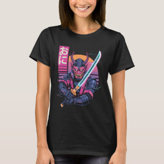 Retro Kul Teknikkläder Japansk Cyberpunk för kamps T Shirt