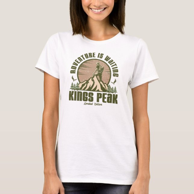 Retro Kung Peak Hike T Shirt (Framsida)