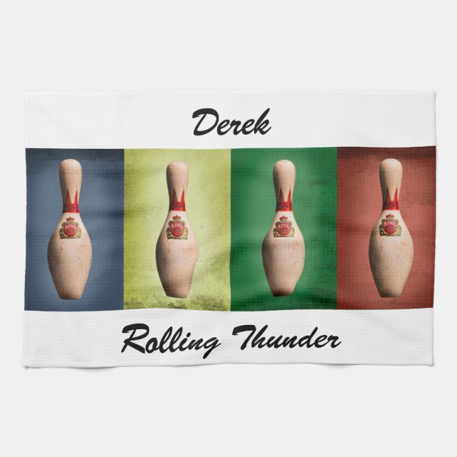 Retro Kung Stift Kökshandduk (Horisontell)