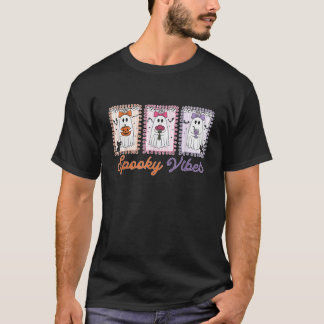Retro kusliga stämningar Spöke Halloween Spöke Kus T Shirt
